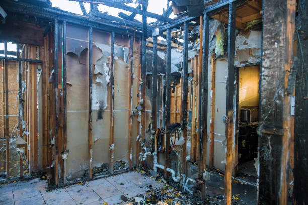 Professional Fire Board Up technician working in Aurora, TX